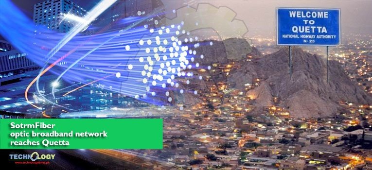 SotrmFiber optic broadband network reaches Quetta