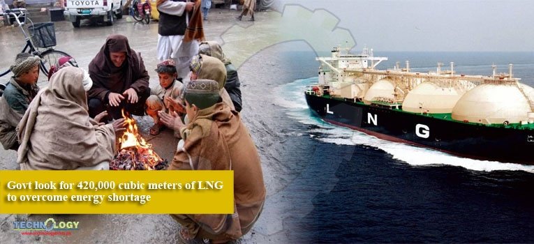Govt look for 420,000 cubic meters of LNG to overcome energy shortage