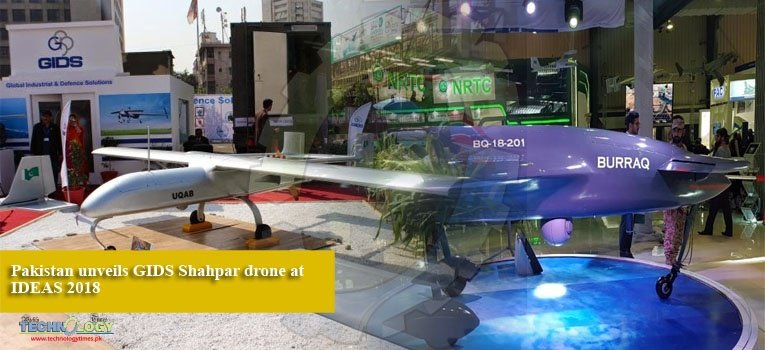 Pakistan unveils GIDS Shahpar drone at IDEAS 2018