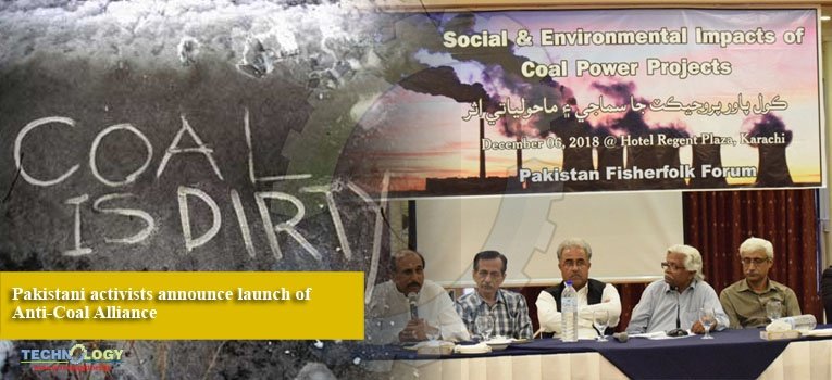 Pakistani activists announce launch of Anti-Coal Alliance