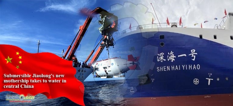 Submersible Jiaolong's new mothership takes to water in central China