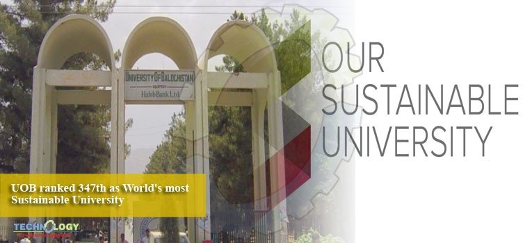 UOB ranked 347th as World's most Sustainable University