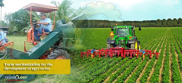 Farm mechanization for the development of agri-sector