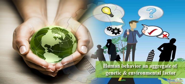 Human behavior an aggregate of genetic & environmental factor
