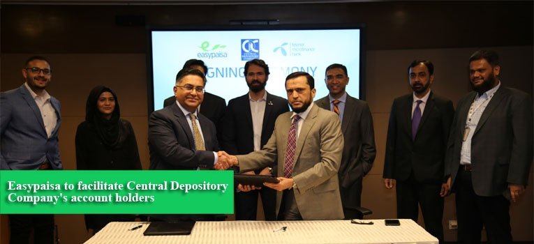 Easypaisa to facilitate Central Depository Company's account holders