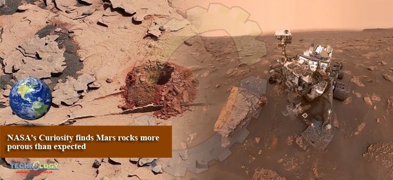 NASA's Curiosity finds Mars rocks more porous than expected