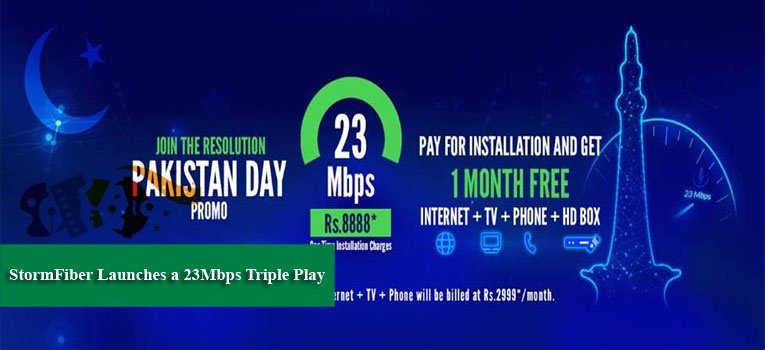 StormFiber Launches a 23Mbps Triple Play