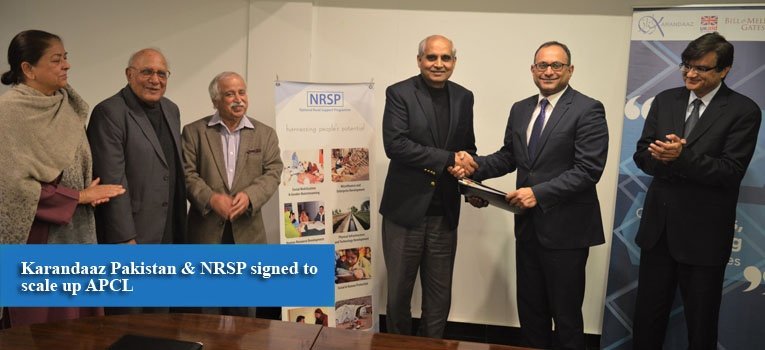 Karandaaz Pakistan & NRSP signed to scale up APCL