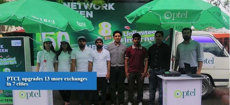 PTCL upgrades 13 more exchanges in 7 cities