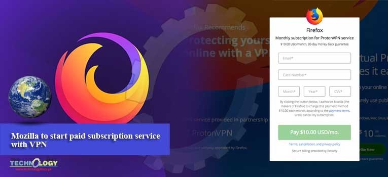 Mozilla to start paid subscription service with VPN