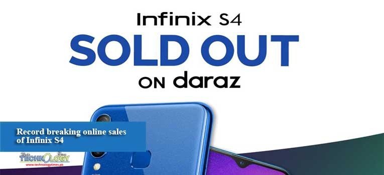 Record breaking online sales of Infinix S4