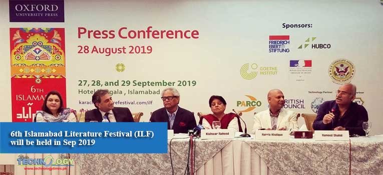 6th Islamabad Literature Festival (ILF) will be held in Sep 2019