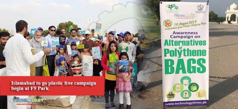 Islamabad to go plastic free campaign begin at F9 Park