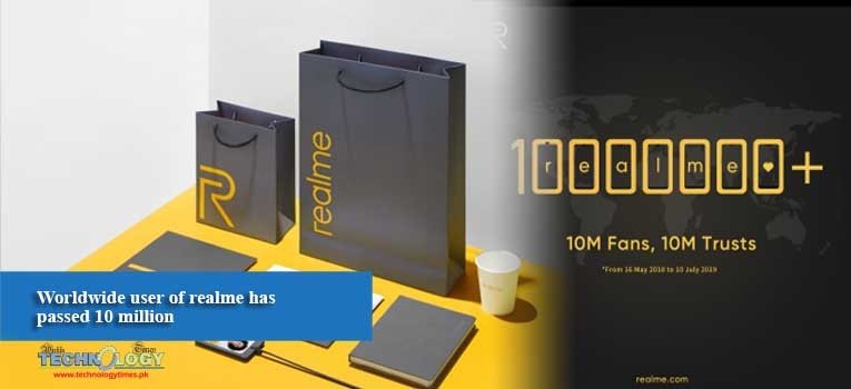 Worldwide user of realme has passed 10 million