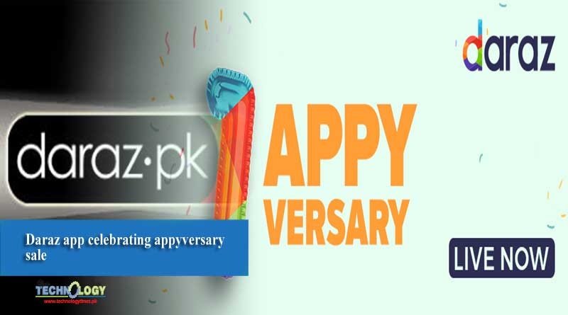 Daraz app celebrating appyversary sale