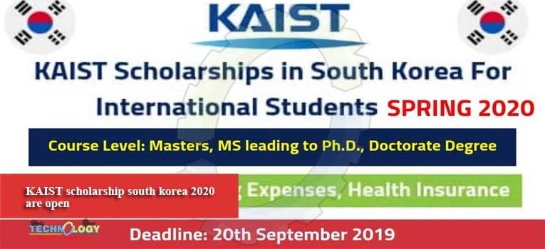 KAIST scholarship south korea 2020 are open