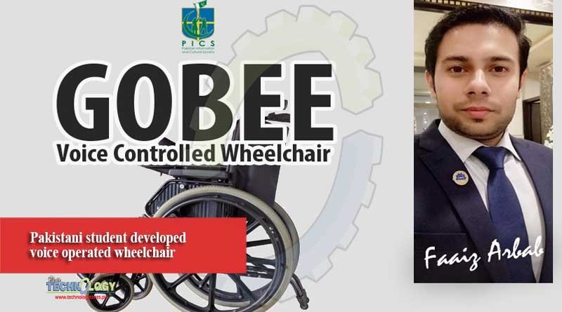 Pakistani student developed voice operated wheelchair