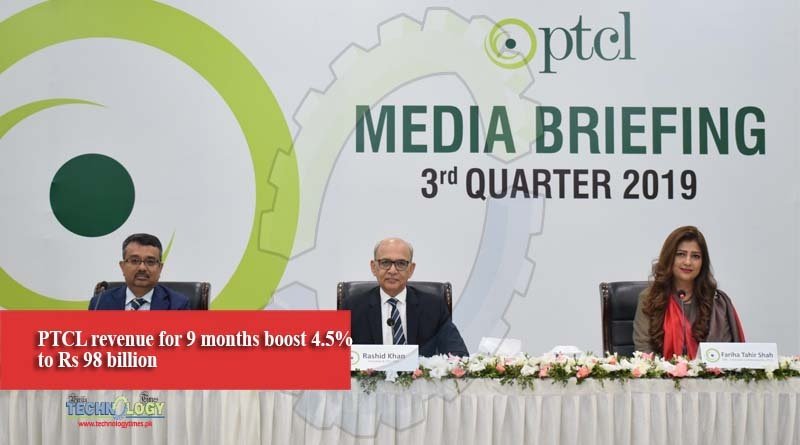 PTCL revenue for 9 months boost 4.5% to Rs 98 billion