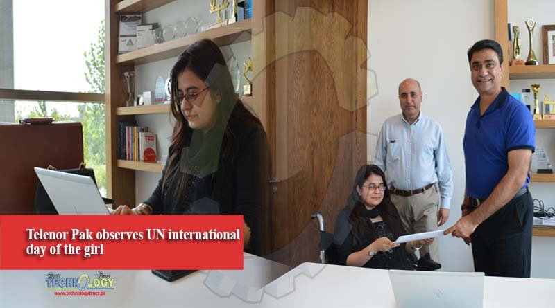 Telenor Pak observes UN international day of the girl