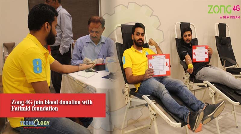 Zong 4G join blood donation with Fatimid foundation