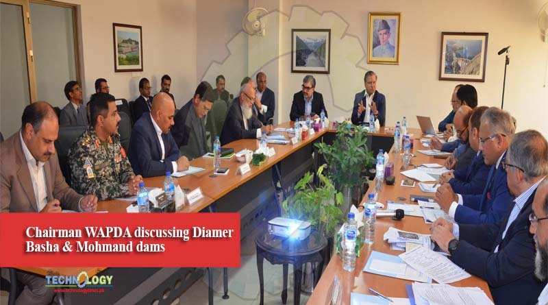 Chairman WAPDA discussing Diamer Basha & Mohmand dams
