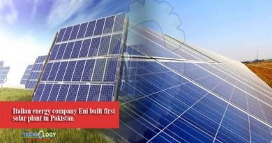 Italian energy company Eni built first solar plant in Pakistan
