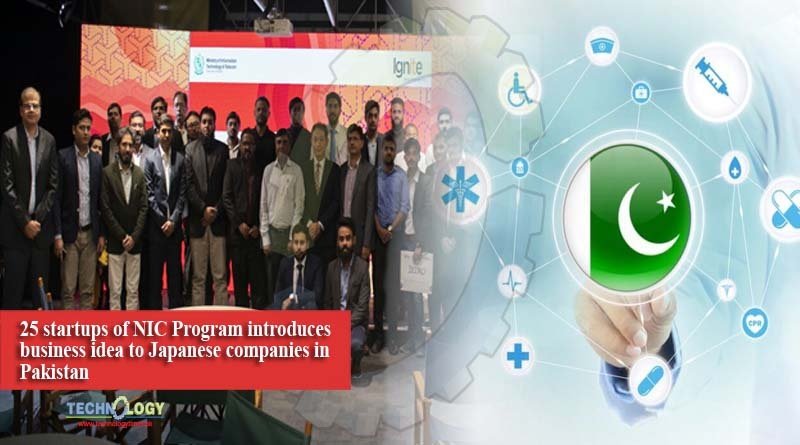 25 startups of NIC Program introduces business idea to Japanese companies in Pakistan