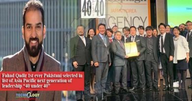 Fahad Qadir 1st ever Pakistani selected in list of Asia Pacific next generation of leadership “40 under 40”