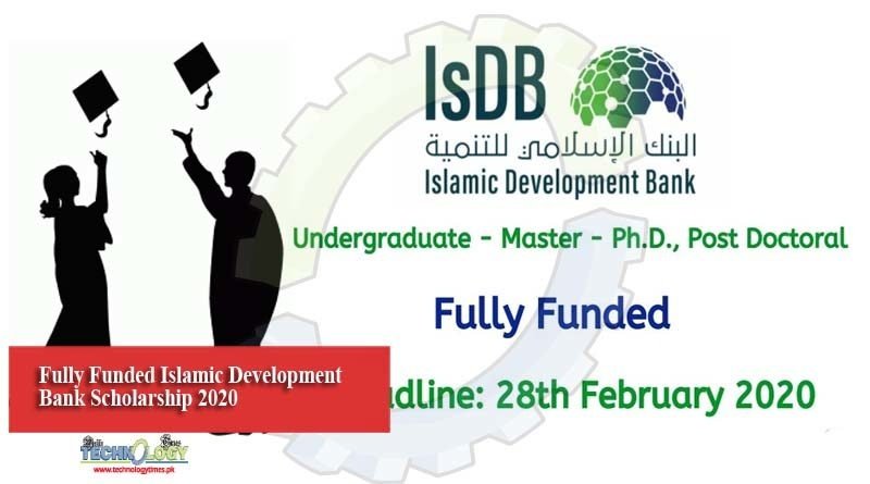 Fully Funded Islamic Development Bank Scholarship 2020