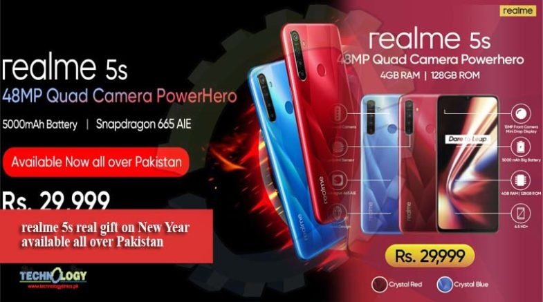 realme 5s real gift on New Year available all over Pakistan