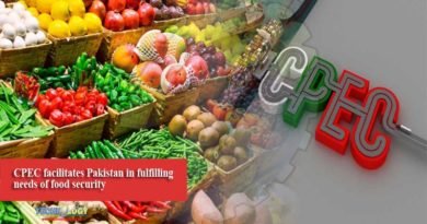 CPEC facilitates Pakistan in fulfilling needs of food security