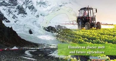 Himalayan glacier melt and future agriculture