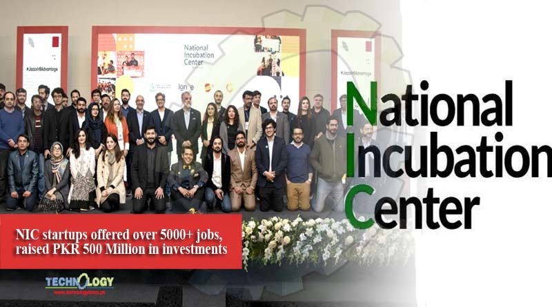 NIC startups offered over 5000+ jobs, raised PKR 500 Million in investments