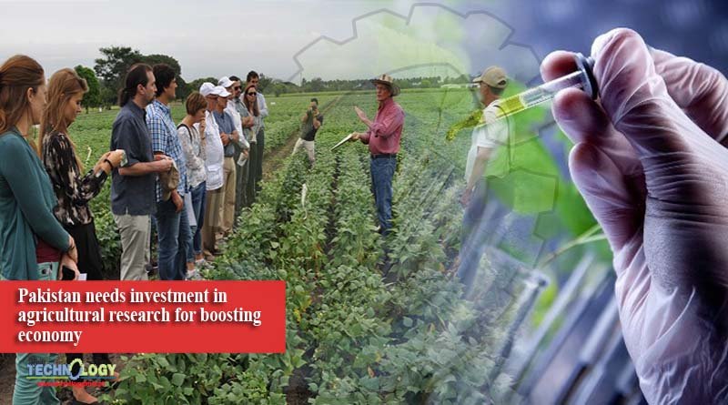 Pakistan needs investment in agricultural research for boosting economy