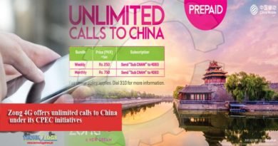 Zong 4G offers unlimited calls to China under its CPEC initiatives