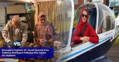 Aerospace Engineer Dr. Sarah Qureshi from Pakistan developed Pollution free engine for airplanes