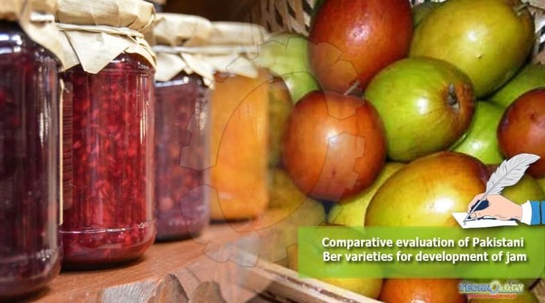 Comparative evaluation of Pakistani Ber varieties for development of jam