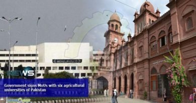 Government signs MoUs with six agricultural universities of Pakistan