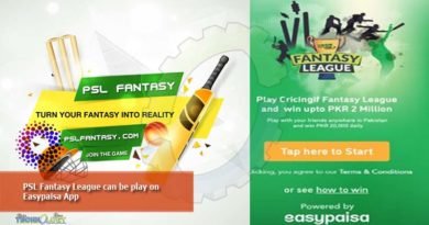 PSL Fantasy League can be play on Easypaisa App