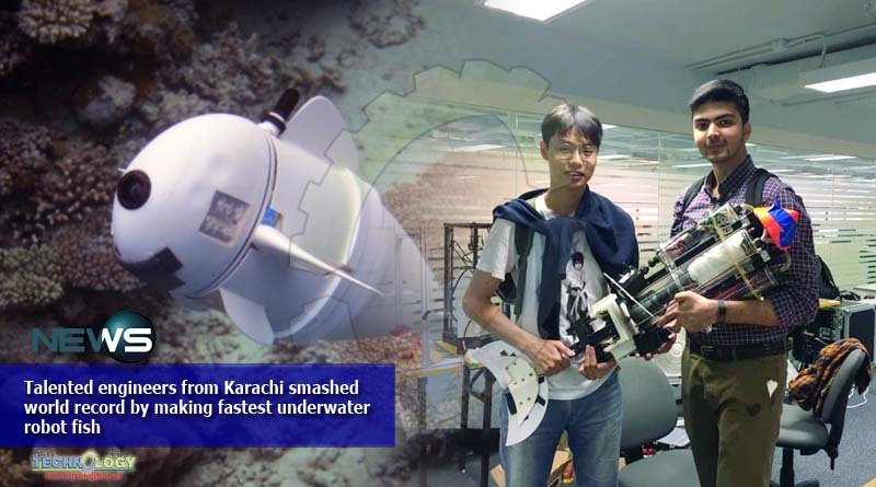Talented engineers from Karachi smashed world record by making fastest underwater robot fish