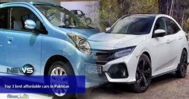 Top 3 best affordable cars in Pakistan
