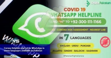 Corona Helpline started on WhatsApp in seven languages available in Pakistan