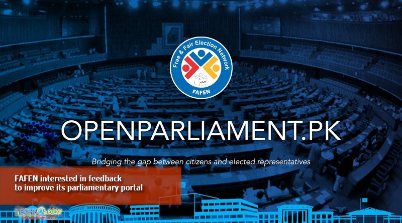FAFEN interested in feedback to improve its parliamentary portal