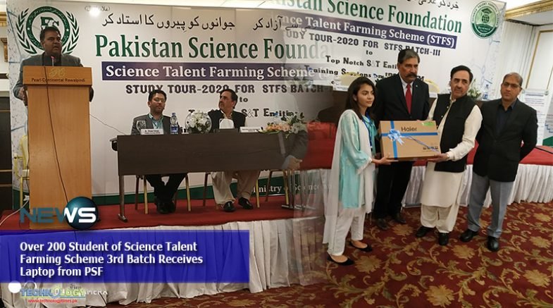 Over 200 Student of Science Talent Farming Scheme 3rd Batch Receives Laptop from PSF
