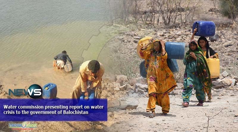 Water commission presenting report on water crisis to the government of Balochistan