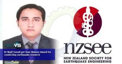 Dr Najif Ismail got Ivan Skinner Award for conducting earthquake research
