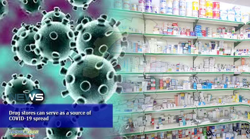 Drug stores can serve as a source of COVID-19 spread