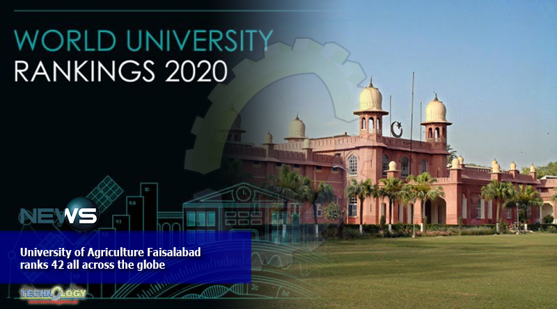 University of Agriculture Faisalabad ranks 42 all across the globe