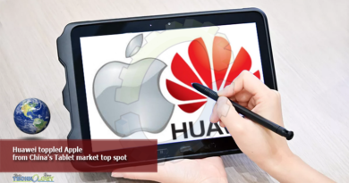 Huawei toppled Apple from China's Tablet market top spot