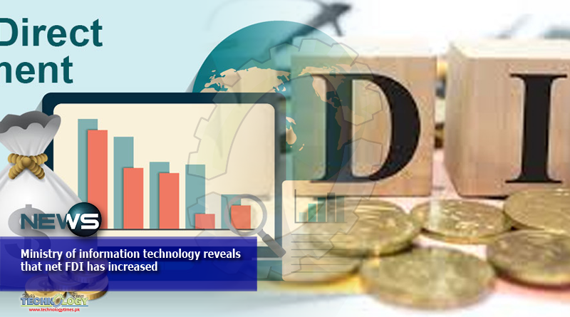 Ministry of information technology reveals that net FDI has increased